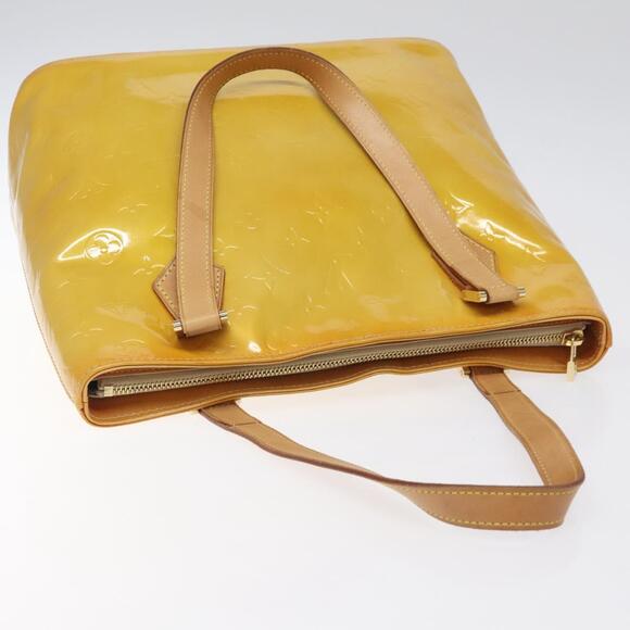 LOUIS VUITTON Monogram Vernis Houston Hand Bag Beige M91004 - Picture 6 of 13